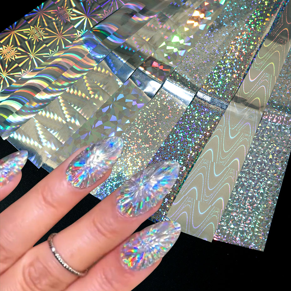 Striping Tape Nail - 26 шт. лазерных голографических наклеек для