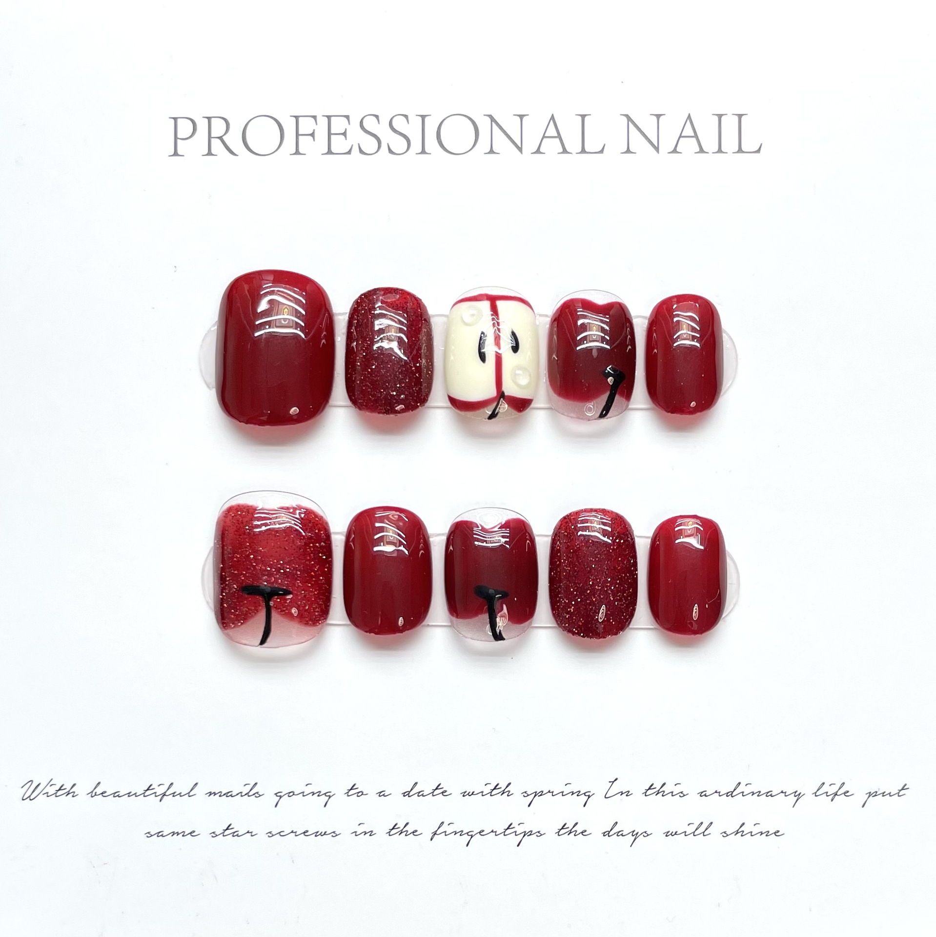 Nail Adhesive Tab - 10 шт. роскошных накладных ногтей ручной