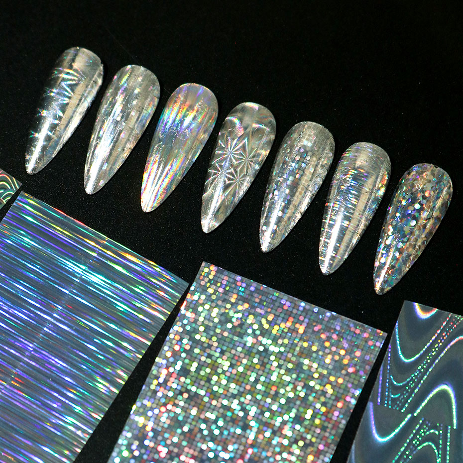26 шт. лазерных голографически – обзор и цена Striping Tape Nail