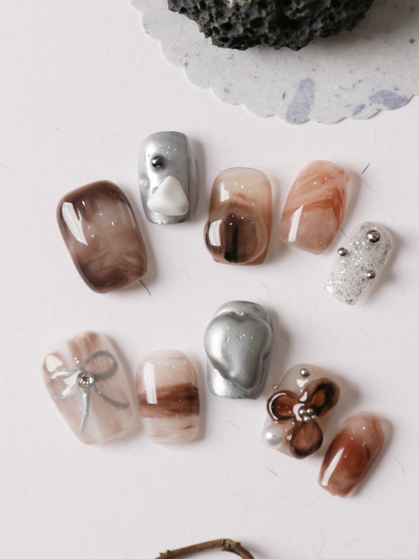 10 шт. накладных ногтей коротк – обзор и цена Nail Adhesive Tab