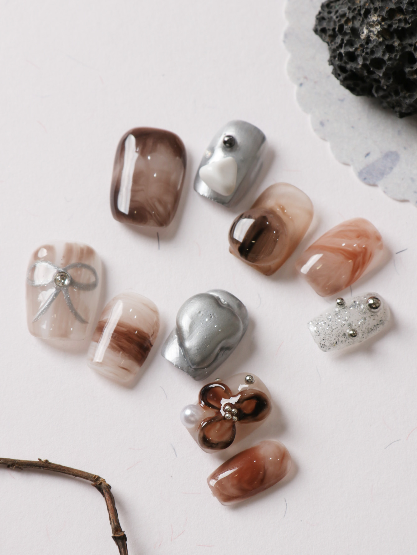 10 шт. накладных ногтей коротк – обзор и цена Nail Adhesive Tab