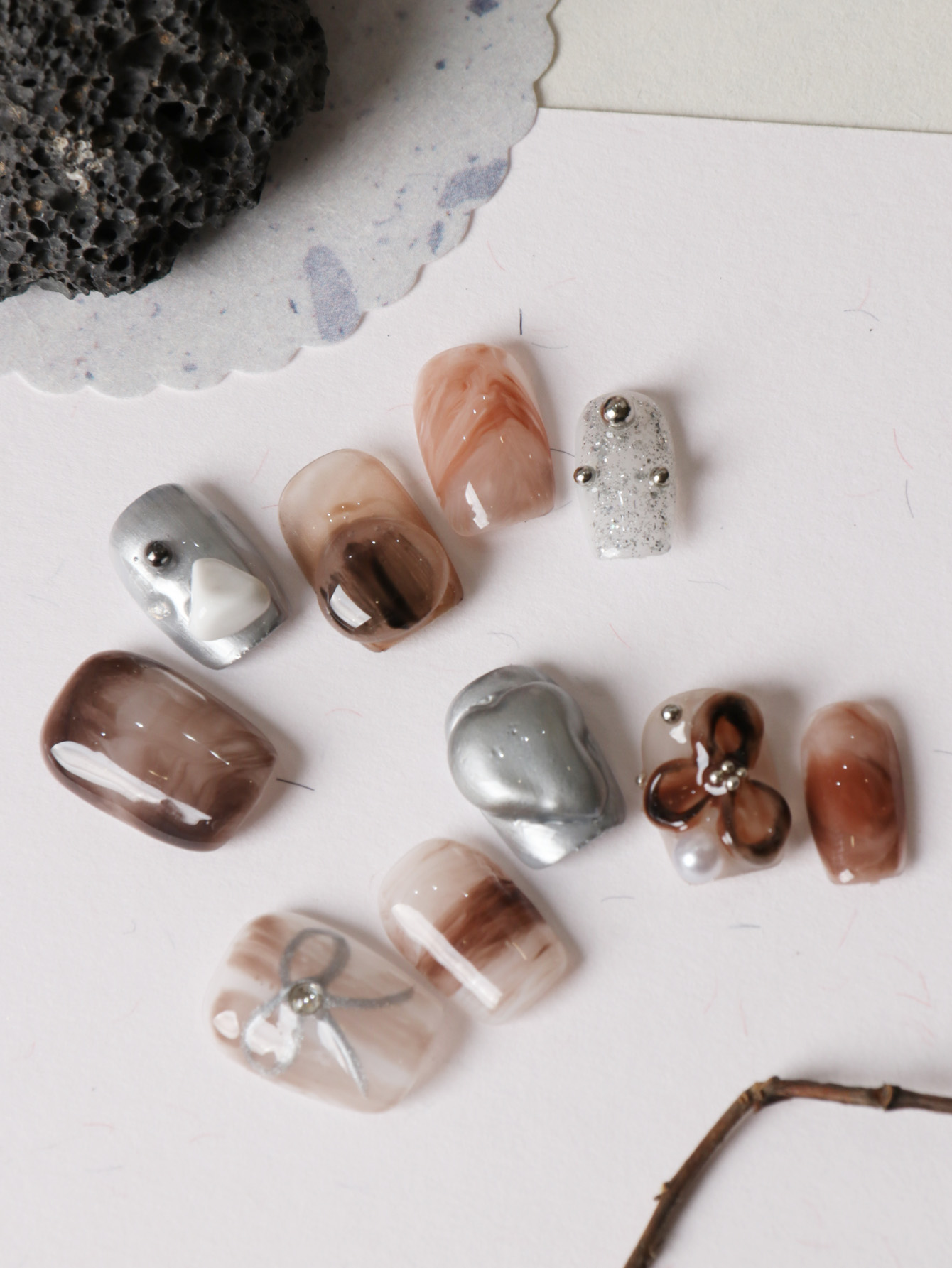 10 шт. накладных ногтей коротк – обзор и цена Nail Adhesive Tab